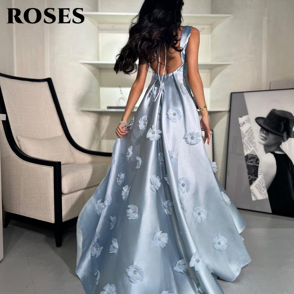 Custom Night Sky - Vestidos de fiesta de flores 3D