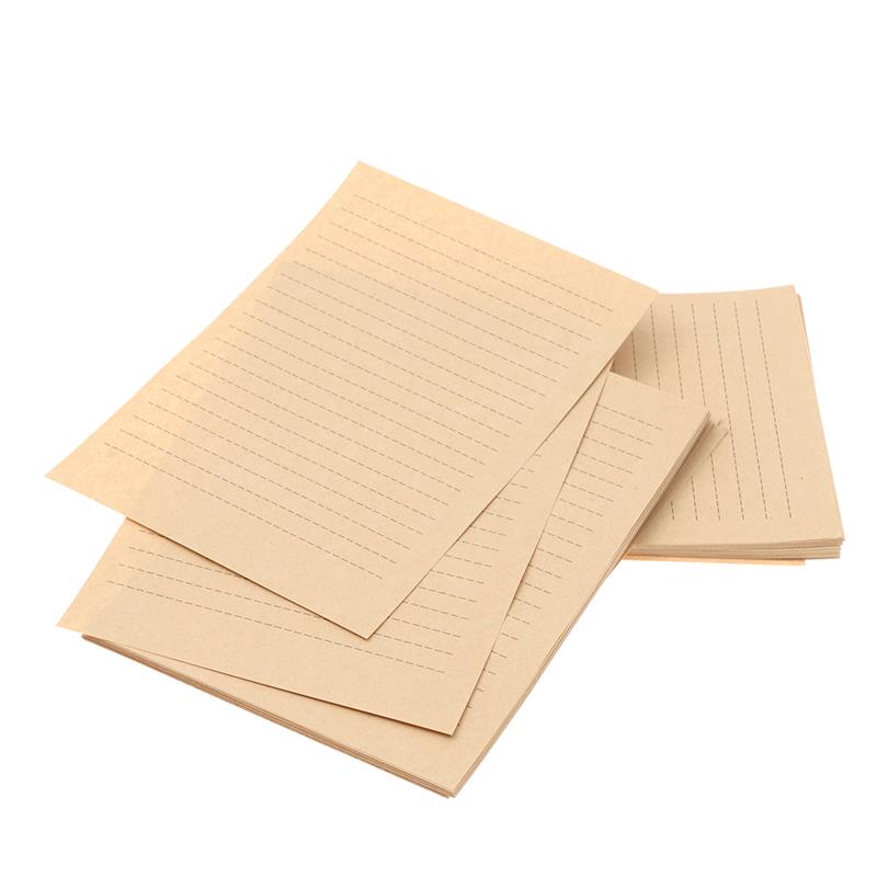 Wax Seal Letter Kit - 50/100 hojas A5 papel Kraft Vintage