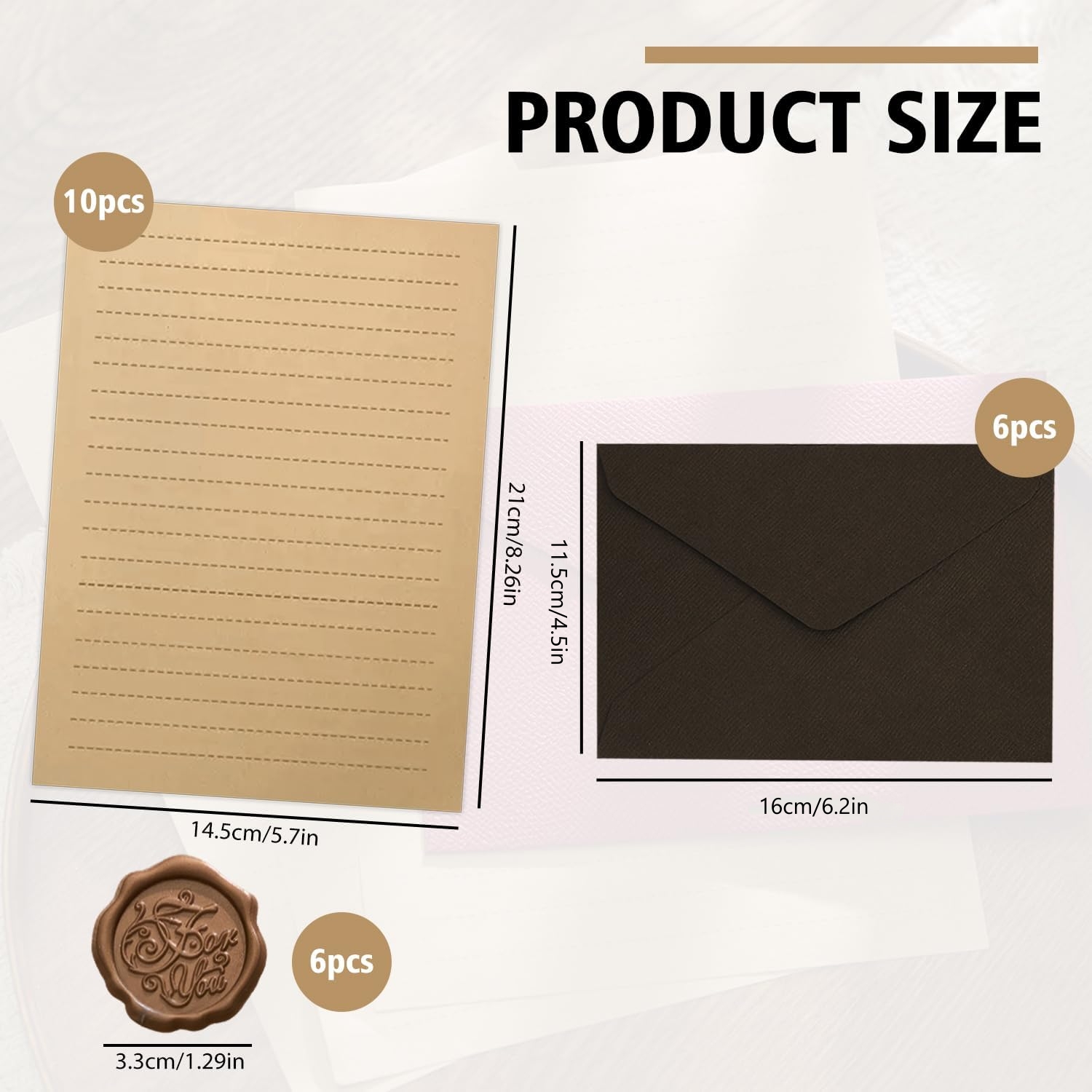 Juego de 22 Piezas de Papel pa - Wax Seal Letter Kit reseña y precio