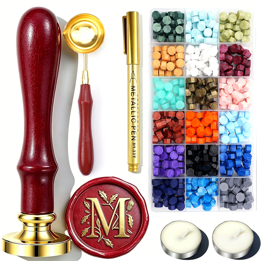 Kit de Sellos de Cera con Letr - Wax Seal Letter Kit reseña y precio