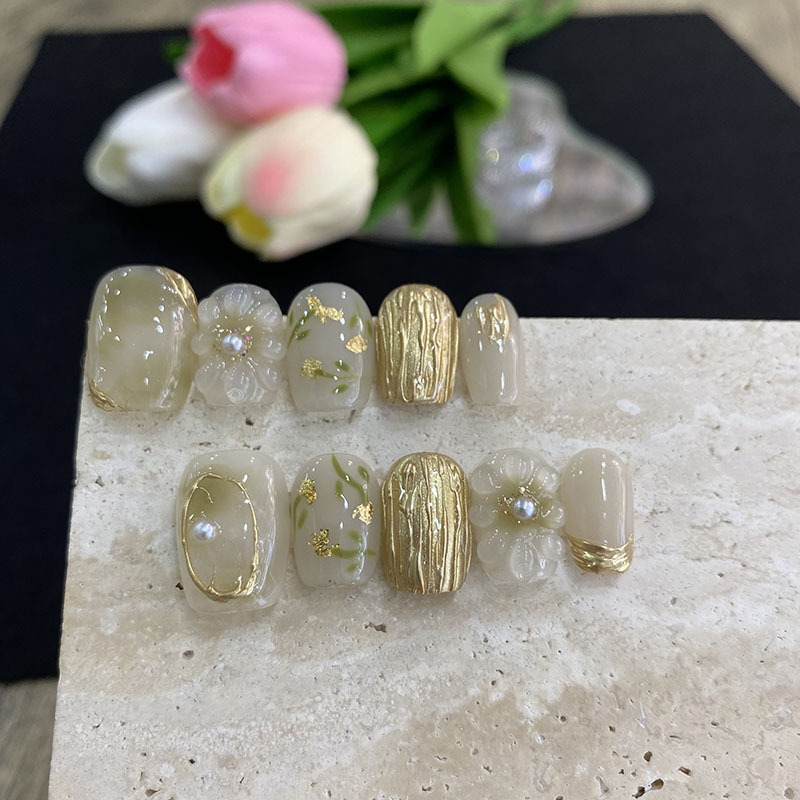 10 Uñas Postizas de Mariposa y - Pressed Flower Art reseña y precio