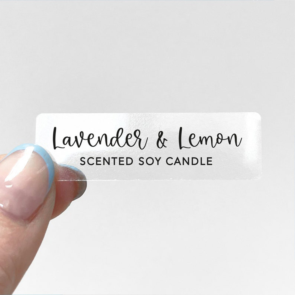 50 Uds. De etiquetas adhesivas - Personalised Candle Label reseña y precio