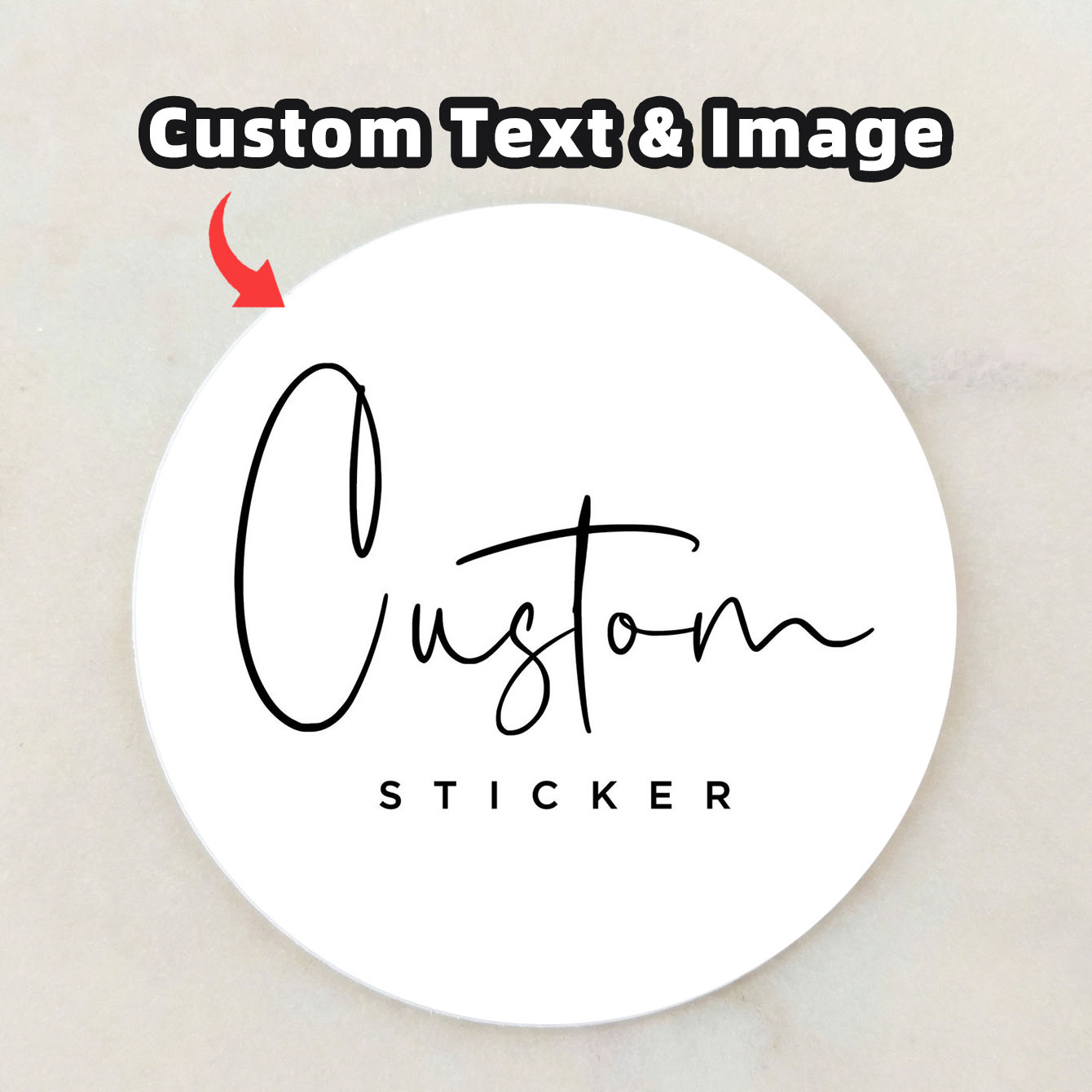 1-100 Uds. Pegatinas Redondas  - Personalised Candle Label reseña y precio