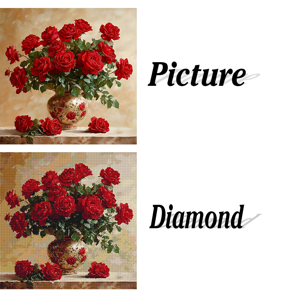Pintura de diamante rosa, mosa - Photo Mosaic Print reseña y precio