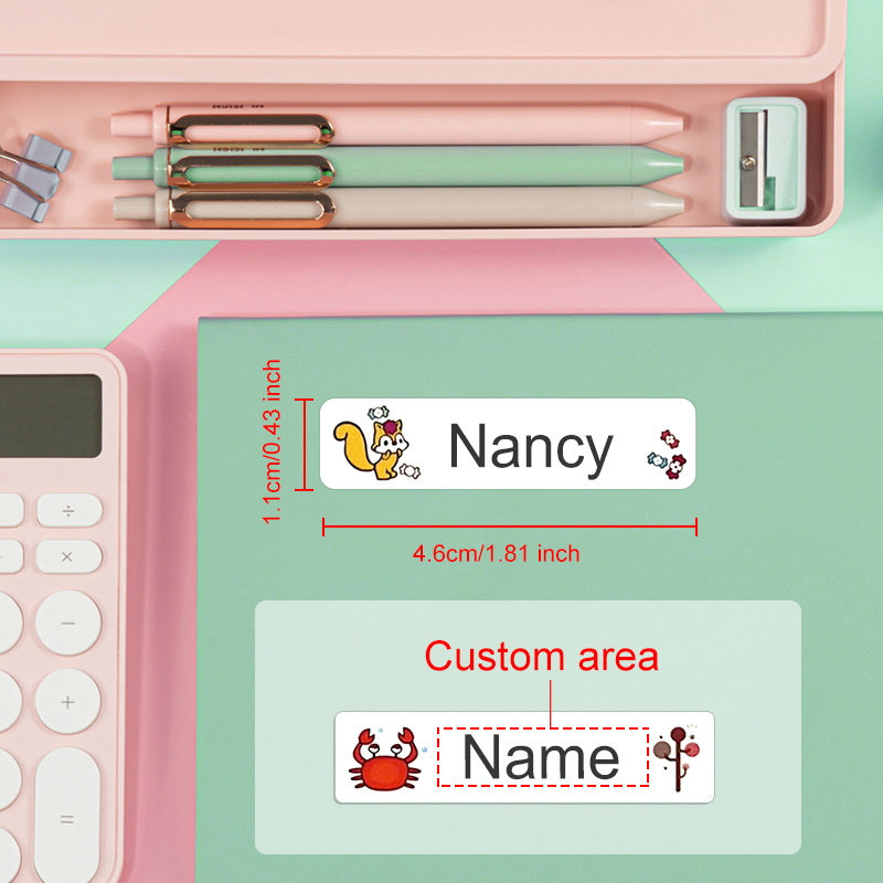 Pegatinas personalizadas con n - Personalized Name Box reseña y precio