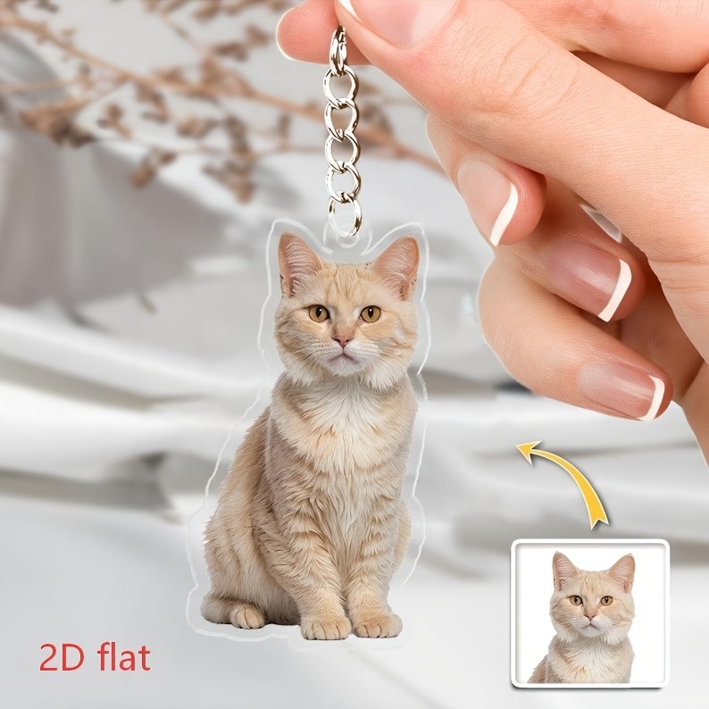 Llavero de acrílico personaliz - Pet Portrait Custom reseña y precio