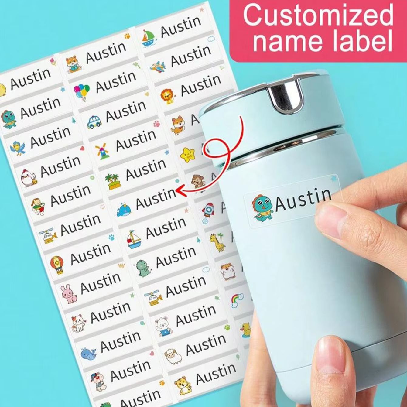 1-500 pegatinas personalizadas - Personalised Candle Label reseña y precio